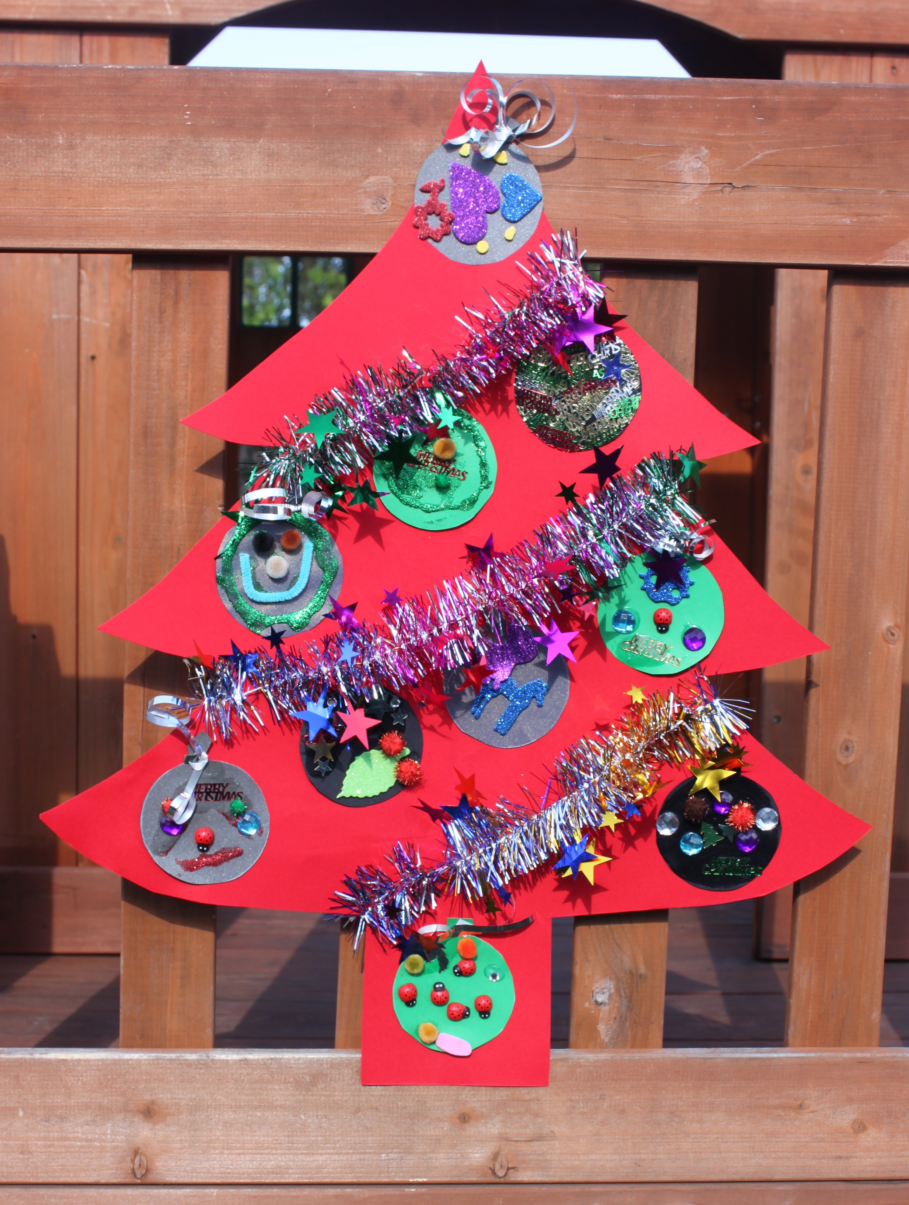 Christmas Kids Craft, Flat Christmas Tree Decoration. | stay.at.home.life